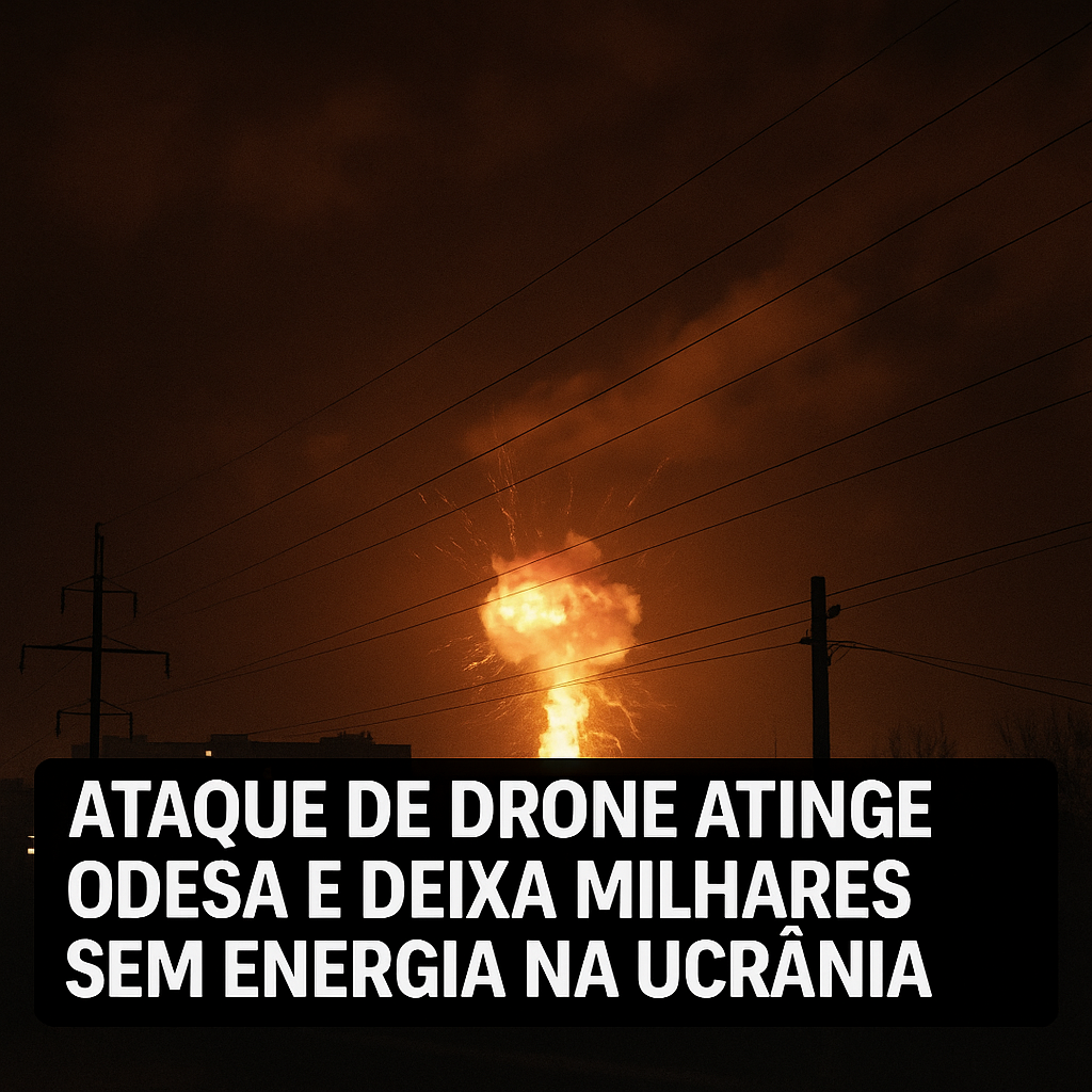 Ataque de drone atinge Odesa e deixa milhares sem energia na Ucrânia
