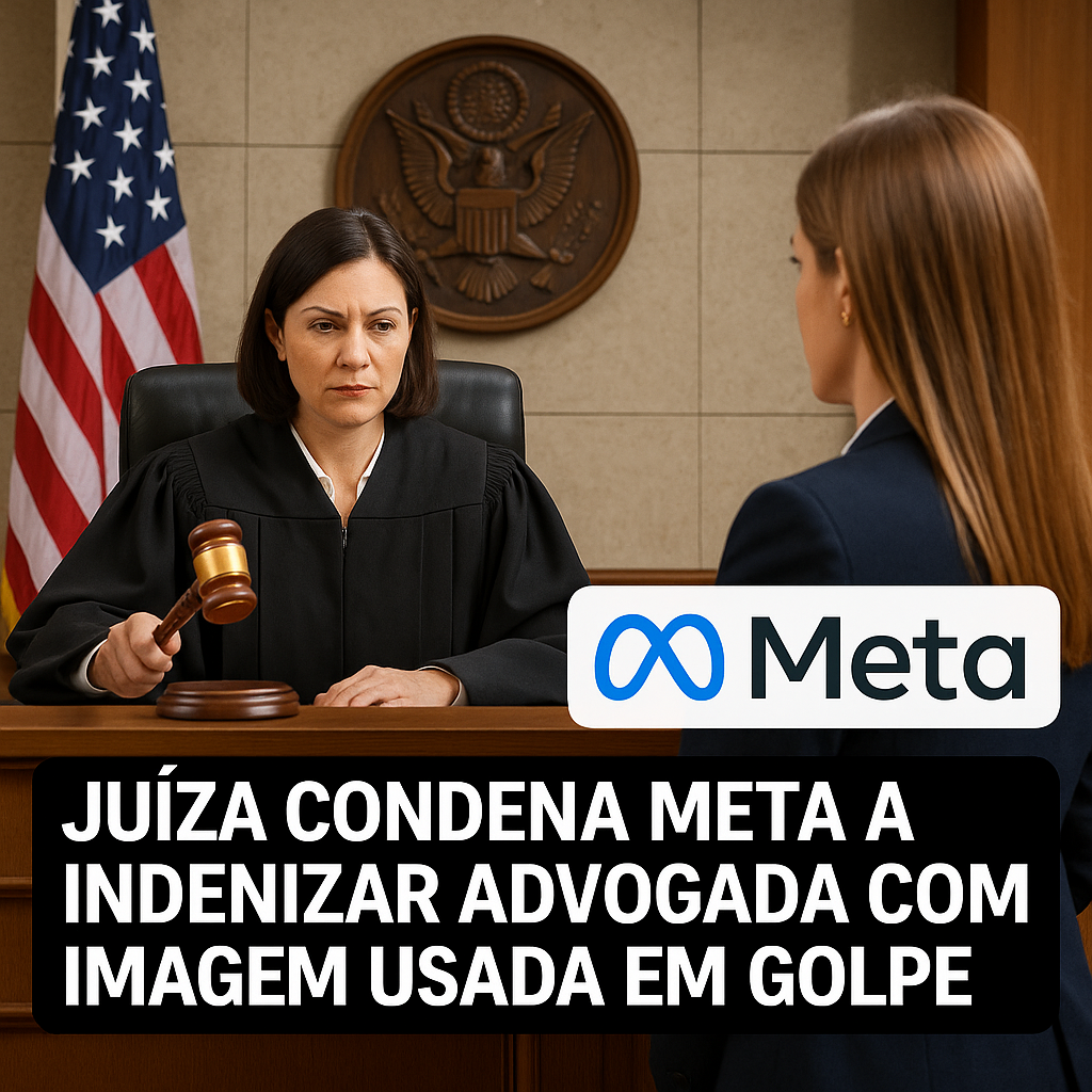 Juíza condena Meta a indenizar advogada com imagem usada em golpe
